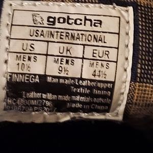 Gotcha mens brown leather shoes